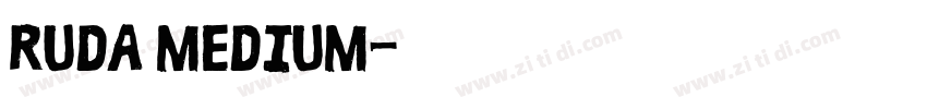 Ruda Medium字体转换